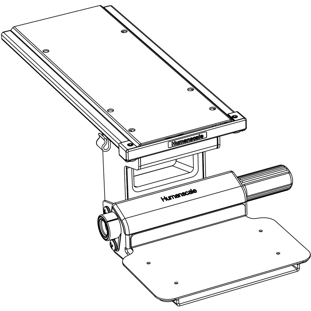 6FW - White (Fixed Height for Sit-Stand Desks)
